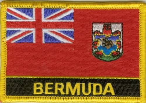 Bermuda Aufnäher / Patch mit Schrift