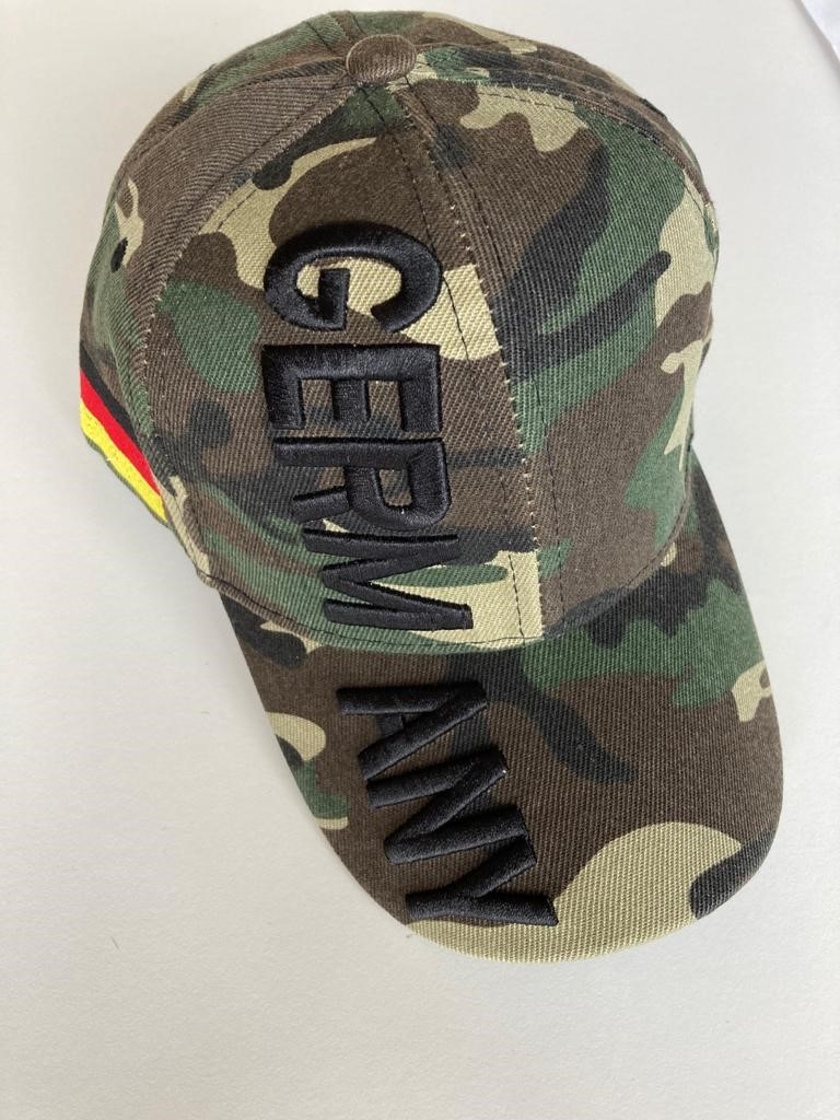 Deutschland ohne Wappen oliv camouflage Germany Baseballcap