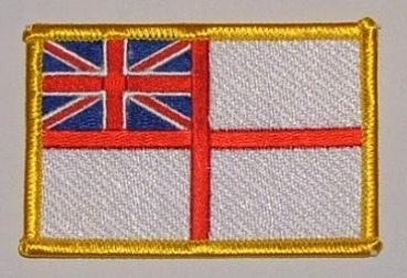 British Royal Navy (White Ensign) Aufnäher / Patch 8 x 5 cm