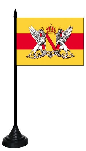 Großherzogtum Baden Tischflagge 10x15 cm
