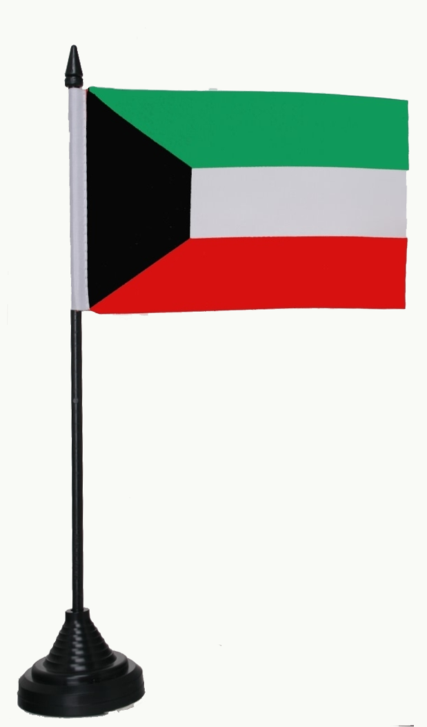 Kuwait Tischflagge 10x15 cm