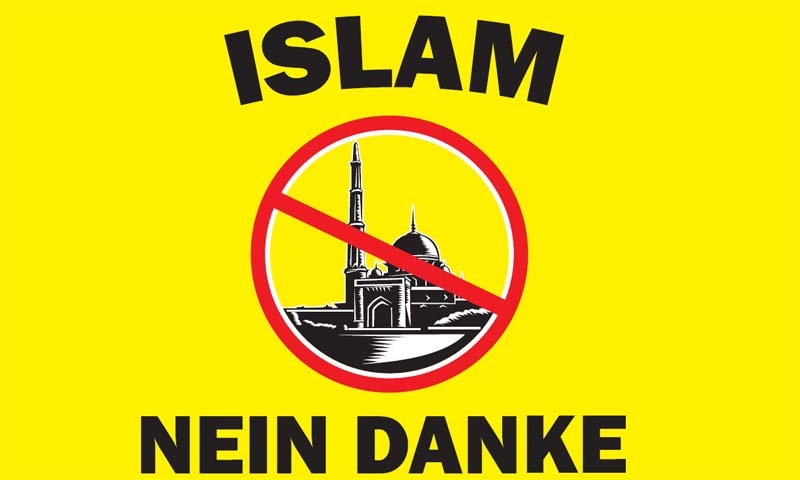 Islam Nein Danke Flagge 90x150 cm