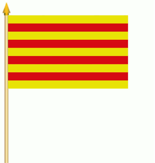 Katalonien Stockflagge 30x45 cm