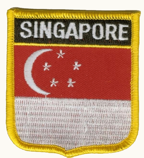 Singapur Wappenaufnäher / Patch