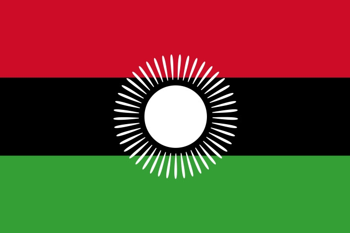 Malawi ab 2010 Flagge 60x90 cm