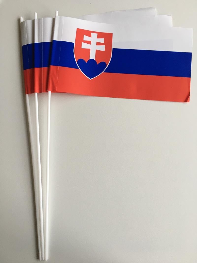 Slowakei Papierflagge VPE 50 Stück
