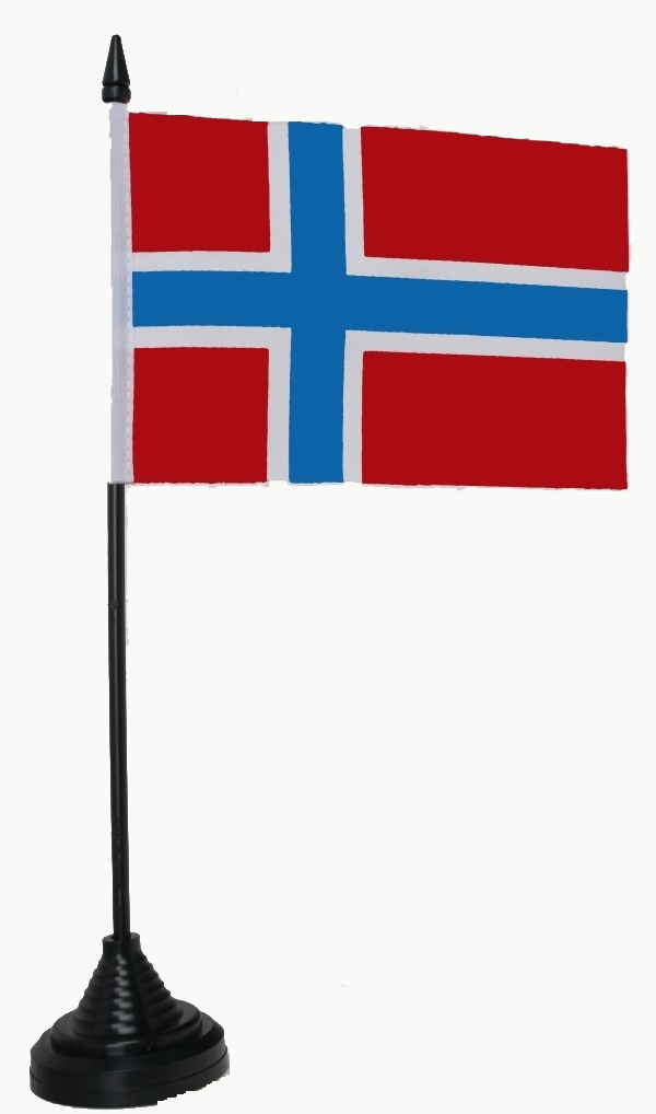 Norwegen Tischflagge 10x15 cm