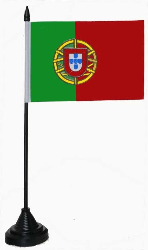 Portugal Tischflagge 10x15 cm