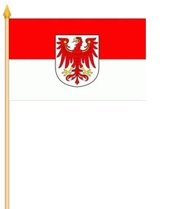 Brandenburg Landesdienst Stockflagge 30x45 cm