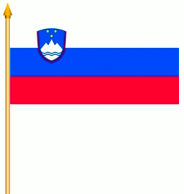 Slowenien Stockflagge 30x45 cm