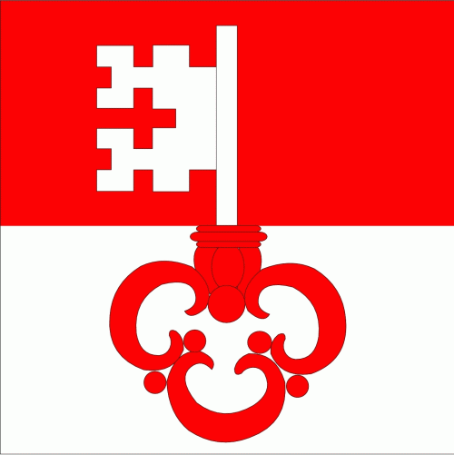 Obwalden Flagge 90x90 cm 1B Ware Abverkauf