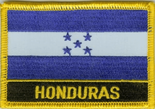 Honduras Aufnäher / Patch mit Schrift