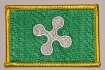 Lombardei / Lombardia Italien Aufnäher / Patch 8 x 5 cm