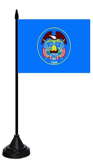Utah Tischflagge 10x15 cm