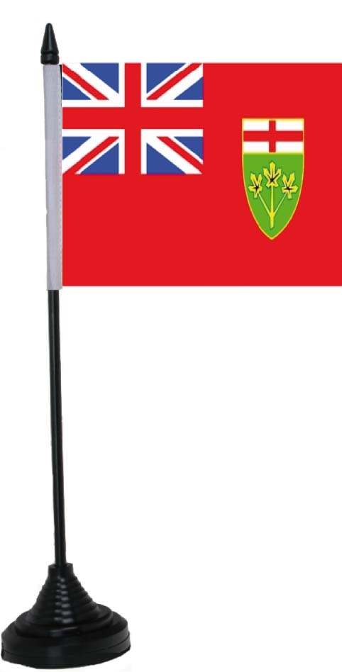 Ontario Tischflagge 10x15 cm
