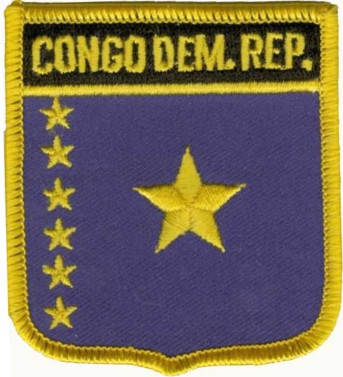 Kongo Demokratische Republik Wappenaufnäher / Patch