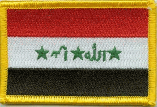 Irak kleine Aufnäher / Patch 4x6 cm