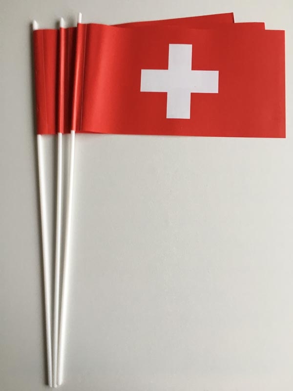 Schweiz Papierflagge VPE 50 Stück