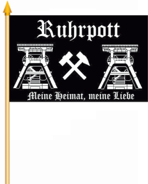 Ruhrpott Stockflagge 30x45 cm