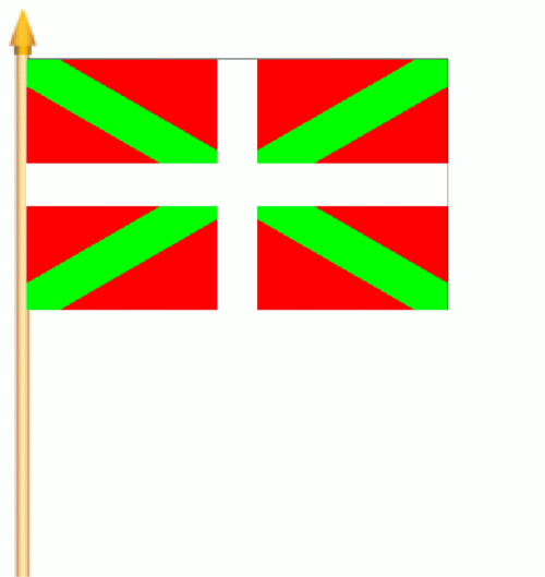 Baskenland Stockflagge 30x45 cm