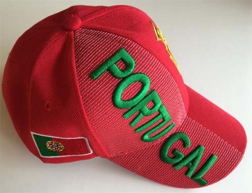 Portugal rot grüne Schrift Baseballcap (EH)