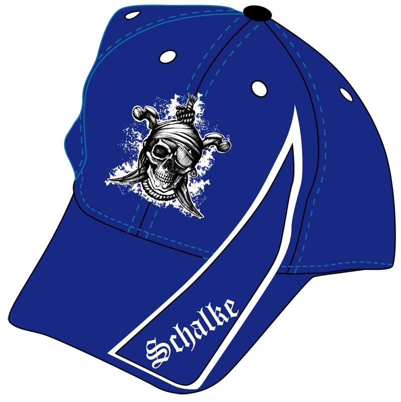 Gelsenkirchen Pirat Baseballcap mit Schrift auf Schirm