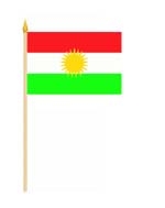 Kurdistan Stockflagge 30x45 cm