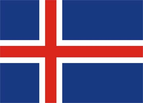 Island Flagge 150x250 cm