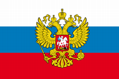 Russland mit Adler Flagge 90x150 cm Sonderangebot 75d