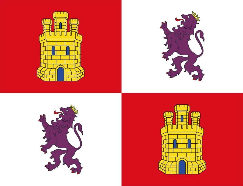 Kastilien-Leon Flagge 90x150 cm