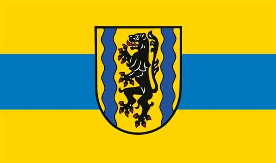 Nordsachsen Landkreis Flagge 90x150 cm (DE)