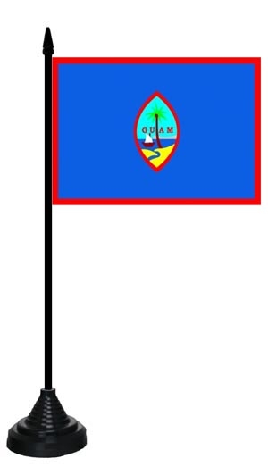 Guam Tischflagge 10x15 cm