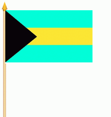 Bahamas Stockflagge 30x45 cm