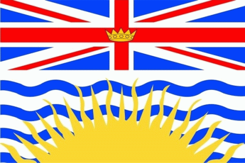 British Kolumbien / British Columbia Flagge 90x150 cm