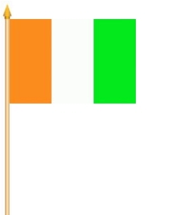 Elfenbeinküste Stockflagge 30x45 cm