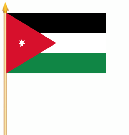 Jordanien Stockflagge 30x45 cm