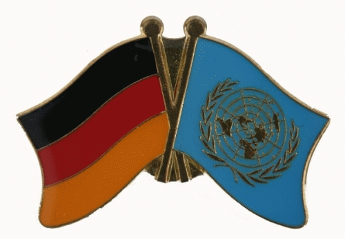 Deutschland / UNO Vereinte Nationen Freundschaftspin