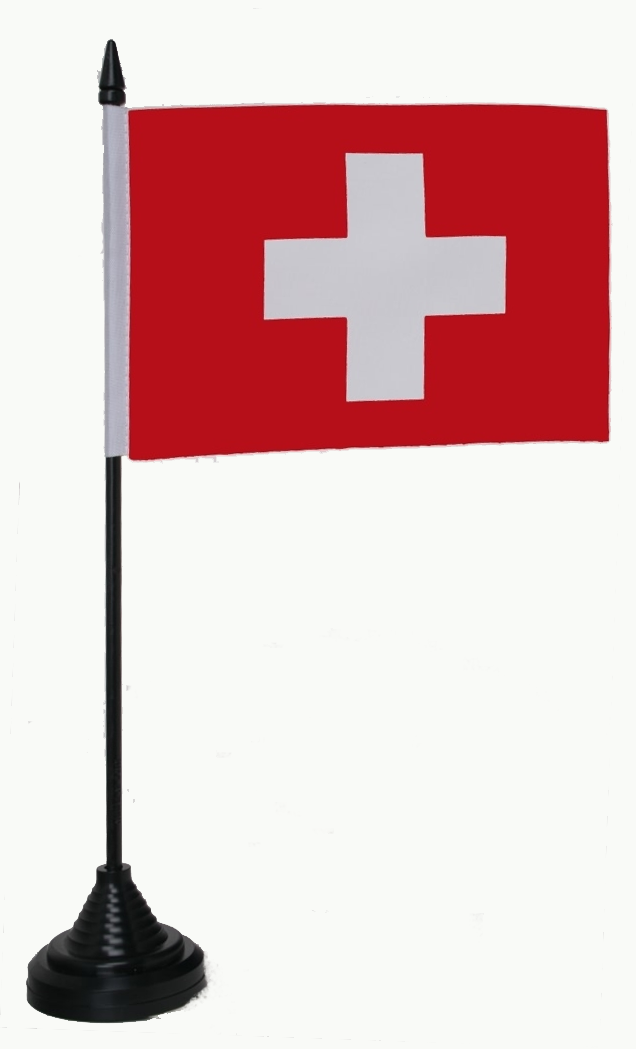 Schweiz Tischflagge 10x15 cm