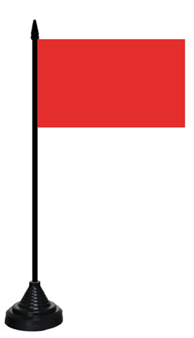 Rot einfarbig Tischflagge 10x15 cm