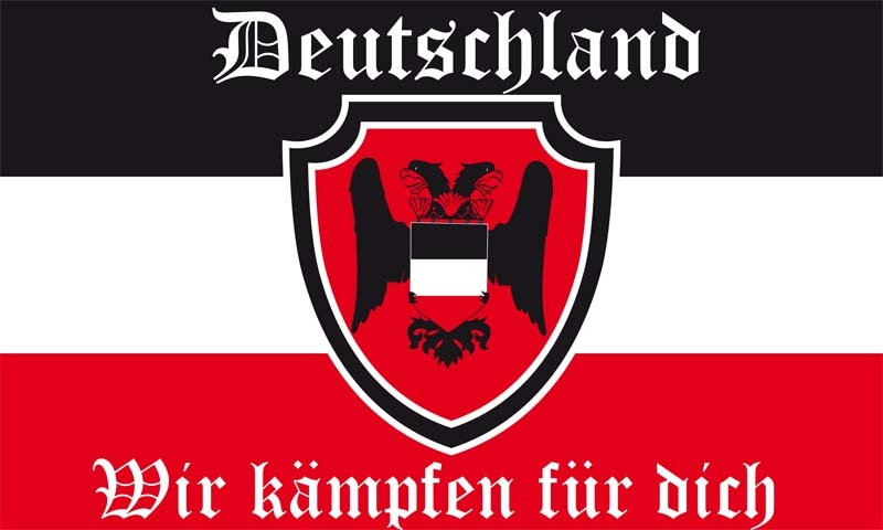 DR- Deutschland wir kämpfen für dich Fahne 90x150 cm
