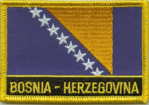 Bosnien-Herzegowina Aufnäher / Patch mit Schrift