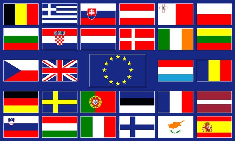 Europa 28 Länder Flagge 90x150 cm