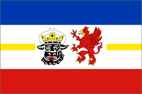 Mecklenburg-Vorpommern Bootsflagge 30x45 cm