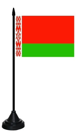 Weißrussland Tischflagge 10x15 cm