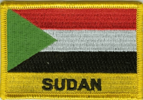 Sudan Aufnäher / Patch mit Schrift