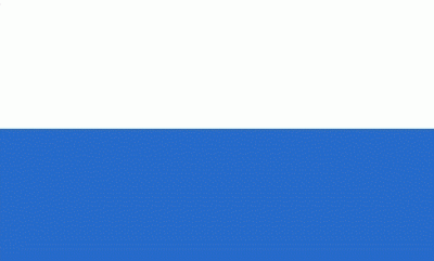 Weiß-Blau (2 Streifen) Bootsflagge 30x45 cm