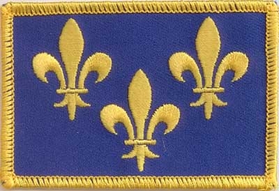 Ile de France (Fleur de Lis) Region Aufnäher / Patch