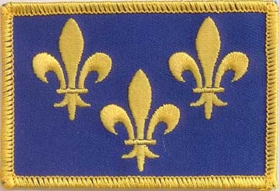 Ile de France (Fleur de Lis) Region Aufnäher / Patch