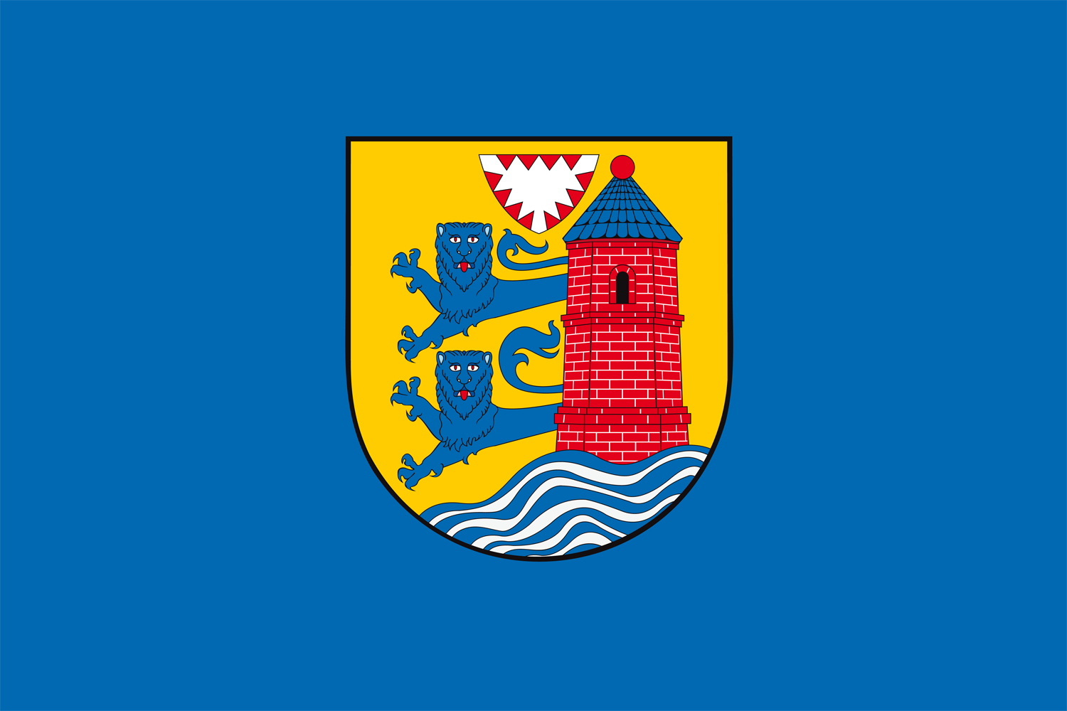 Flensburg Stadt Flagge 90x150 cm