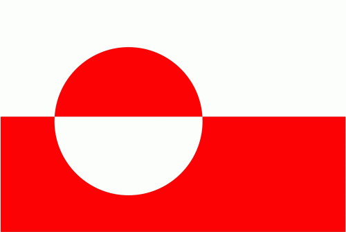 Grönland Bootsflagge 30x45 cm